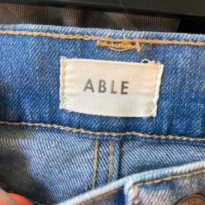 Able size 29 high waist skinny distressed jeans